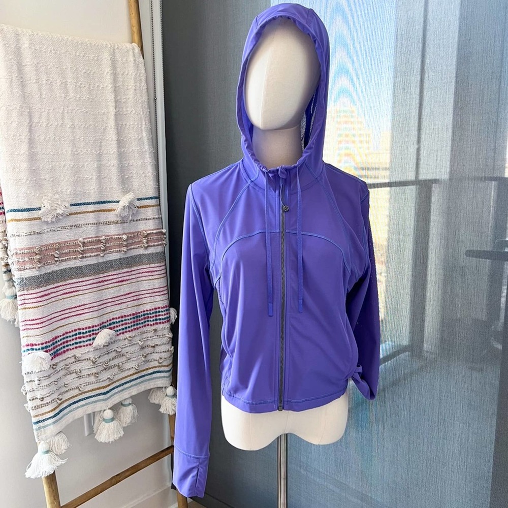 Lululemon Purple Zip Crop Hoodie